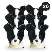 Teddy & Friends Border Collie 24cm Pack of 6