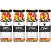 Random Harvest Fizzy Sherbet Candy 4 Pack 170g Glass Jar Vegan Australian Sweets