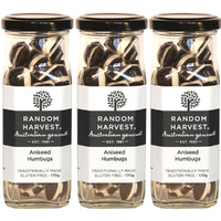 Random Harvest Aniseed Humbugs Candy 3 x 170g Glass Jars Gluten Free