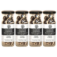 Random Harvest Aniseed Humbugs Candy 4 Pack 170g Glass Jar Vegan Sweets