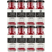 Random Harvest Traditional Raspberry Drops Candy 8 x 170g Jars Gluten Free Vegan