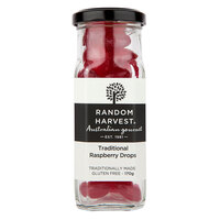 Random Harvest Traditional Raspberry Drops Sugar Candy 170g