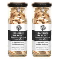 Random Harvest Chocolate Irish Cream Humbugs 2 x 170g Jars Gluten Free Vegan