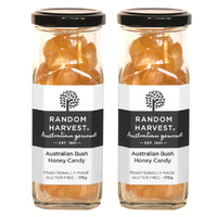Random Harvest Australian Bush Honey Candy 2 x 170g Jars Gluten Free Vegan