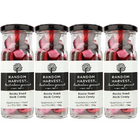 Random Harvest Rocky Road Rock Candy 4 x 170g Glass Jars Vegan Gluten Free Sweets