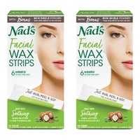 Nad's Facial Wax Strips 20 Pack Bundle of 2