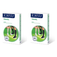 JOBST Travel Compression Sock 15-20mmHg Knee High Black Size 5 Pack of 2