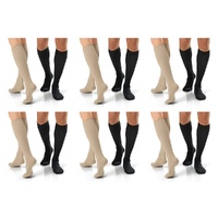 JOBST Travel Compression Sock 15-20mmHg Knee High Beige Size 1 Pack of 6
