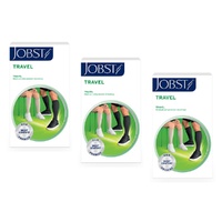 JOBST Travel Compression Sock 15-20mmHg Knee High Black Size 3 Pack of 3