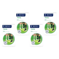 JOBST Travel Compression Sock 15-20mmHg Knee High Black Size 3 Pack of 4