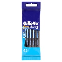 Gillette Blue3 Disposable Shaving Razor 4 Pack