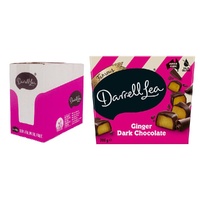 Darrell Lea Ginger Dark Chocolate Gift Box 200g Display of 6