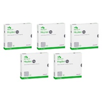 Mepilex Ag Antimicrobial Silicone Foam Dressing 10cm x 10cm 5 Pieces Pack of 5