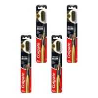 Colgate Slim Soft Advanced Charcoal Bristles Ultra Soft Toothbrush Pack of 4