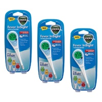 Vicks InSight Thermometer V916-V1 Pack of 3