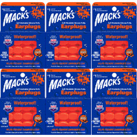 Macks Kids Waterproof Silicone Putty Earplugs 6 Pair NRR 22dB Bundle