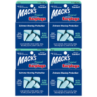 Macks Original Soft Foam Earplugs 5 Pair Pack x4 NRR 32 dB Hearing Protection