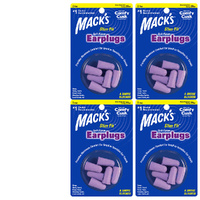Macks Slim Fit Soft Foam Earplugs 3 Pair NRR 29 dB Bundle Pack of 4