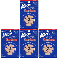 Macks Ultra Soft Foam Earplugs 3 Pair NRR 33dB Pack of 4