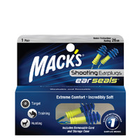 Mack's Ear Seals 1 Pair With Removable Cord Plus Storage Case Suitable For Shooting