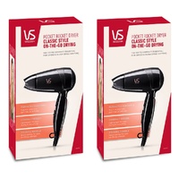 VS Sassoon Pocket Rocket Pro Hair Dryer Pack of 2