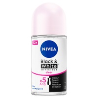 NIVEA Black & White Invisible Clear 72H Anti-Perspirant 50mL