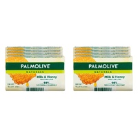 Palmolive Naturals Milk & Honey Bar Soap 4 Pack x 12 Bundle of 2