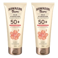 Hawaiian Tropic Silk Hydration Lotion SPF50+ 180mL Pack of 2