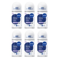 NIVEA Derma Control Sensitive 72H Anti-Perspirant 50mL Pack of 6