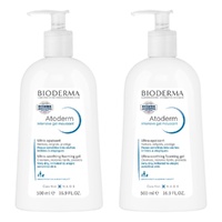 Bioderma Atoderm Intensive Gel Moussant Anti-Itching Cleansing Gel Pack of 2