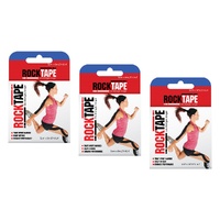 RockTape Kinesiology Sports Tape 5cm x 5m Pack of 3