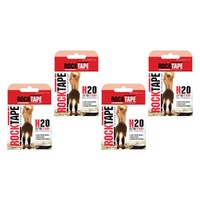 RockTape H2O Beige Sports Tape 5cm x 5m Pack of 4