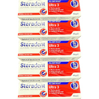 Steradent Denture Fixative Cream Ultra 3 5 Pack 40g Strong Hold