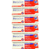 Steradent Denture Fixative Cream Ultra 3 6 Pack 40g Strong Hold