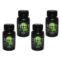 Breath Pearls Large Breath Freshener 150 Pack Bundle of 4