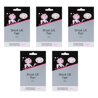 Hollywood Fashion Secrets Breast Lift Tape Clear 1 Pair Invisible Support Pack of 5