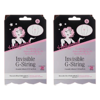 Hollywood Fashion Secrets Invisible G String Reusable Nude No VPL M/L Pack of 2