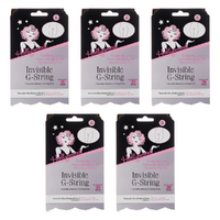 Hollywood Fashion Secrets Invisible G String Reusable Nude No VPL M/L Pack of 5
