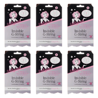 Hollywood Fashion Secrets Invisible G String Reusable Nude No VPL M/L Pack of 6