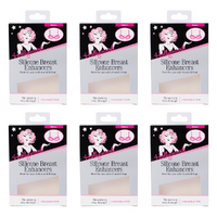Hollywood Fashion Secrets Silicone Breast Enhancers Small Push Up Inserts Pack of 6