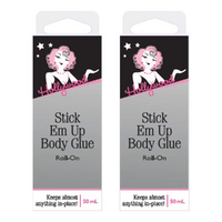 Hollywood Fashion Secrets Stick Em Up Body Glue Roll On 50ml Pack of 2
