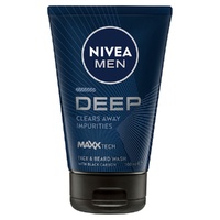 Nivea Men Deep Face & Beard Wash 100mL