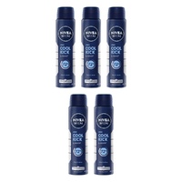 Nivea Men Cool Kick 72H Anti-Perspirant 250mL Pack of 5