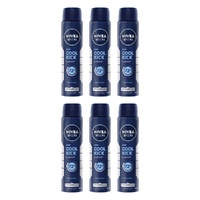 Nivea Men Cool Kick 72H Anti-Perspirant 250mL Pack of 6