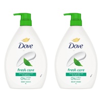 Dove Fresh Care Body Wash 1L Pack of 2