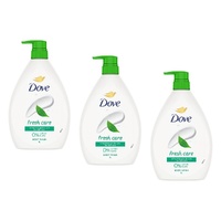 Dove Fresh Care Body Wash 1L Pack of 3