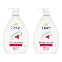 Dove Fruity Nourish Body Wash 1L Pack of 2