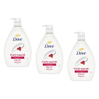 Dove Fruity Nourish Body Wash 1L Pack of 3