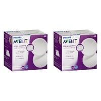 Philips Avent Ultra Comfort Disposable Breast Pads 60 Pack Bundle of 2