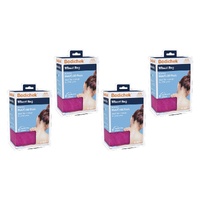 Bodichek Hot/Cold Wheat Pack, 2 Section Rectangle, 50 x 15cm Bundle of 4